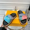 moda primavera YK PISCINA CUSCINO COMFORT Slipper Designer Sandali per donna Tacchi Tessuto di cotone Paglia Pantofole casual per diapositive 35-45