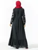 Vêtements ethniques Maxi Islamique Chic femmes-burqa Maroc Robe Longue Abaya Robe dubaï musulman Hijab Kimono Vestidos pour dames