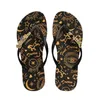 Sandals Womens New Printed Flip flops Anti slip Casual Sandals Cartoon Clip on Slippers Wear Flat Waterproof Beach Shoes 230417