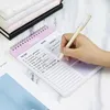 Eenvoudig schema Planner Sticky Notebook kan Notepad Daily Plan Coil Creative PP Cover Notebooks Journals scheuren