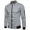 Vestes pour hommes Pull à carreaux Cardigan Sports Casual Baseball Uniform Jacket Zipper ShirtMen's