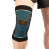 Genouillères Coude Élastique Tricoté Compression Course À Pied Cyclisme Respirant Sports Fitness Genouillère Mèche Silicone Antidérapant Protecteur