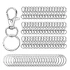 Lanyard Snap Keychain -kits 10 stks Swivel kreeften klemt met 10 stks sleutelringen Connector voor keyfob -ambachten die accessoires maken