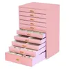 Förvaringslådor Vanity Box Women Drawers Multilayer Organizer Home Bedroom Makeup Jewelry Cosmetic Scatole Hushållsmöbler