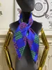 écharpe carrée pour femme foulards châle 100% soie sergé pinte lettres motif à pois taille 90cm - 90cm