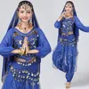 Bühnenkleidung JUSTSAIYAAdult Pailletten Bauchtanz Kleidung Frauen Orientalische Tanzkostüme Langarm Top Shirt Hosenanzug