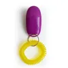 Pet Cat Dog Training Clicker Plastic nieuwe honden Klik op trainer transparante clickers met bracele groothandel