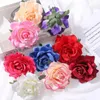 Decorative Flowers 5Pcs 10cm Big Rose Artificial Heads Silk Fake For Home Decor Marriage Wedding Decoration DIY Garland Accessories