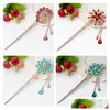 Hairpins Gift Hairpin Classic Retro Tassel Tassel Tassel Rock Drill Decoration Caséte de cocar FZ014 Ordem de 20 peças MUITO DROP D DHNYR