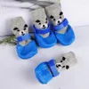 Dog Apparel 4Pcs/Set Cute Style Outdoor Indoor Anti-slip Silicone Sole Pet Puppy Cat Boots Socks Clothes Accessories Supplies