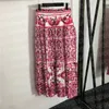 Vintage Print Sling Bh Weste Kleid Sets Für Frauen Sexy Mode Tank Tops Hohe Taille Falten Röcke