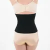 女性のシェイパーラテックスラバーウエストボディコルセットシェーパー腹部ベルトBK/XL