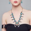 Chokers indiska vintage uttalande stor krage halsband kvinnor boho etnisk maxi lång stor chunky retro tribal månhänge halsband smycken 230524