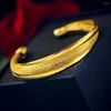 バングルヨーロッパとアメリカのファッション最新のインススタイルゴールドメッキブレスレットダブルワイヤーメッシュゴールドシルバー銅合金ジュエリー