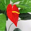 Decoratieve bloemen 5 hoofden 13 bladeren kunstmatige bloem kleine potplanten zijden pak grote anthurium kantoor decoratie bonsai groothandel