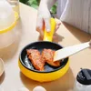 Shower Curtains Breakfast Artifact Automatic Power Off Omelet Boiled Egg Steamed Electric Pot Double-Layer Mini Frying Pan