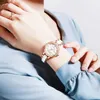2023 New Women's Watch Love Series Warm Ceramic Steel Band Calender Glow Quartz Thin Premium Watch