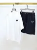 Herrmode bomull vit T-shirt allt-i-ett toppdesign högkvalitativ lyxig ädel T-shirt för män svart storlek m-4xl