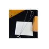 Mit BOX Luxurys Designers Halskette Mode Herren Charm Schmuck Luxus Halsketten Schlüsselbeinkette Geschenk für Freundin Freund Top-Qualität Halsketten
