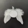 Sublimatie Angel Wing Ornamenten Kerstdecoraties MDF Dubbele zijkant Xmas Tree Hanging Tag Groothandel