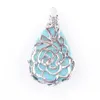 Pendentif Colliers Naturel Gem Pierre Larme Turquoise Amour Perles Reiki Chakra Guérison Collier Chaîne Bijoux N3463 Drop Delivery Pen Dh5Dk