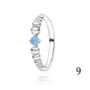 Bagues de grappe 2023 authentique 925 en argent Sterling topaze pierre de naissance perlée anniversaire bague de fiançailles femmes bijoux