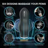 Masturbators manlig automatisk sugande vagina fitta Masturbation Cup Hands Free Real Oral Masturbator Adult Sex Toys for Men 18 230524