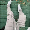 Pantalons pour hommes Automne Hiver Streetwear Poches cargo pour hommes Pantalon de survêtement Pantalon décontracté Jogging H1223 Drop Delivery Vêtements Vêtements Dhvtg