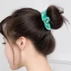 60 renk Vintage Saç Scrunchies Sıkı Saten Scrunchie Paketi Kadın Elastik Saç Bantları Kız Şapkalar Düz Kauçuk Saç Bağları M69