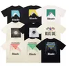 Yaz Erkek T-Shirt Bayan rhude Tasarımcılar Erkekler Için mektup polos Nakış tişörtleri Giyim Kısa Kollu tshirt büyük Tees tops
