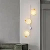 Lampade da parete Lampada da scala moderna minimalista leggera di lusso Soggiorno TV Sfondo Camera da letto Comodino Long Strip Wal