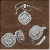 Серьговые ожерелье Установите 3 штуки/сет сердца и стрелы кольца в европейском стиле, дамы, бесконечная мода высококачественная еврея dhgarden dho17
