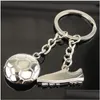 Key Rings Creative Metal Soccer Shoes Keychain Team Small Gift Car Hanger Keychains Mix Order 20 stuks veel druppel levering sieraden DHLHI