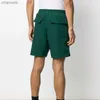 Shorts masculinos shorts calças de verão casuais calças de malha curta Longa de bote de luto amarelo