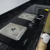 Fonds d'écran carrelage marbre autocollant cuisine résistant à l'huile poêle étanche à l'humidité PVC auto-adhésif papier peint comptoir armoire rénovation