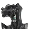 Dangle Boucles D'oreilles Coloré Perlé Femmes Alliage Plume Glands Boho Ethnique Pendentifs Jhumka Sculpté Bohème Femme