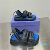 2023-designer sandal platform slides leather ladies sandals thick wedge shoes women bottom summer flat heel shoes casual