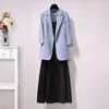 Sukienki robocze Damski garnitur Plus Size Spring Summer Koreańska wersja Koreańska luźne szelki z paskiem sukienka cienkodowe 6181720