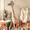 Plush Dolls 40-95cm Big Size Simulation Giraffe Plush Toys Soft Stuffed Animal Giraffe Sleeping Doll Toy For Boys Girls Birthday Gift Kids 230523