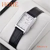 Wristwatches Men's Rectangular Double Calendar Ultra-thin Luminous Quartz Watch Waterproof Tyrant Gold Fashion Business