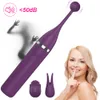 Vibratorer kraftfulla tre i en g-punkt vibrator clintoris vaginal massager oral bröstvårta stimulator kvinnlig sexleksak 18 230524