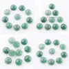 Pedras preciosas aventurina natural 12 mm Cabochon Cabochon No Hole Fit Acessórios para jóias DIY Finding Finding U3252 Drop Delivery Dh8pt