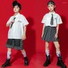 Bühnenkleidung Kinder Koreanische Japanische Schule JK Uniform für Mädchen Sailor Style Hemd Faltenrock Shorts Krawatte Kleidung Set Studenten Outfit Anzüge