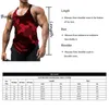 Mens Tank Tops Summer y Back Gym Stringer Top Men Cotton Clothing Bodybuilding 민소매 셔츠 피트니스 조끼 근육 단일 운동 운동 230524