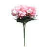 Flores decorativas 2 buquês de seda rosa peônia artificial 27cm para casamento de casamento no casamento Diy Diy decoração Hidrangea artesanato