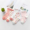 Socken 5 Paar/Charge 0–7 Jahre Frühlings- und Sommer-Mesh, geeignet für Mädchen, Jungen, niedliche Tiere, Kinder, dünne Säuglinge, Neugeborene, Socken G220524