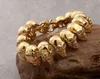 23mm heavy Gold diamond Bracelets Men's Jewelry chain 18k solid gold fill Lab diamond Hip Hop Chain Bracelet Men's Skull Head Bracelet 23cm