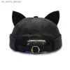 Boll Caps Novelty Creative Cute Cat Ears Basker Lyrare No Eaves Hip Hop Baseball Hat Men Women Summer Autumn Internet Celebrity BL47 L230523