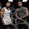 Mens tanktops zomer mannen bodybuilding gym workout fitness katoenen mouwloos shirt hardloop kleding stringer singlet casual vest 230524