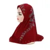 Donne Ragazze Preghiera Hijab Musulmano Hijab istantaneo Sciarpa Berretto islamico Foulard Avvolgere Turbante Cappello Niqab Amira Tirare sul copricapo 65-55 cm